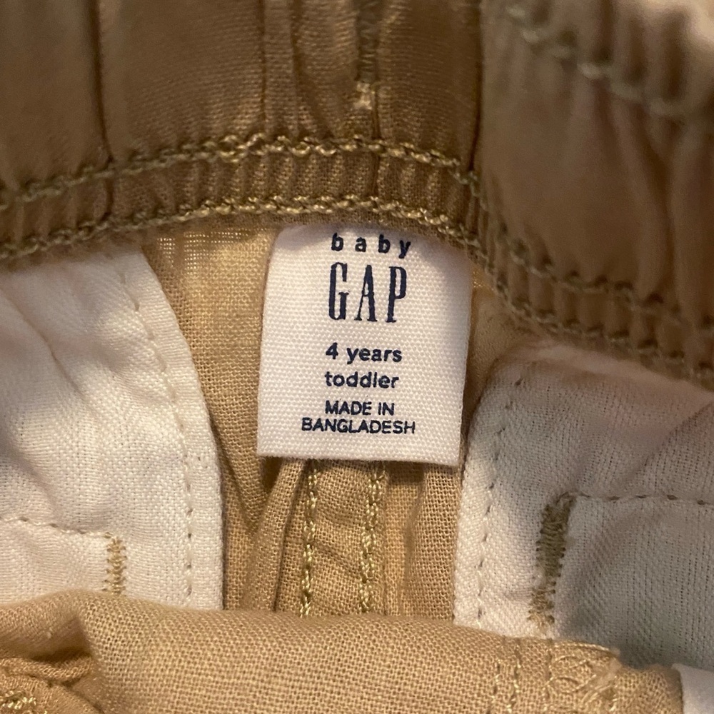 Gap Boys White Button Down Shirt & Tan Pants Set New Size 4 - Picture 12 of 16
